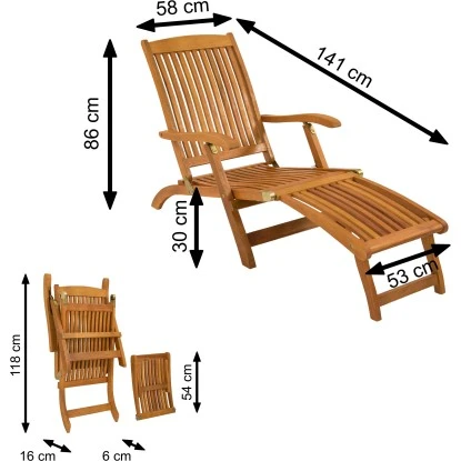 Indoba® Deck Chair Sun Flair FSC® – Bild 14
