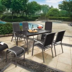 Relaxsessel Vigo Mit Verstellbarer RĂĽckenlehne Und FuĂźstĂĽtze Textilen Schwarz