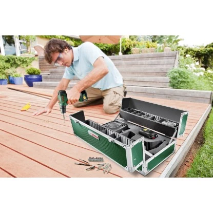 Bosch Akku-Bohrschrauber PSR 1820 Li-2 Inkl. 2 Akkus Und 151-tlg. Zubehör – Bild 7