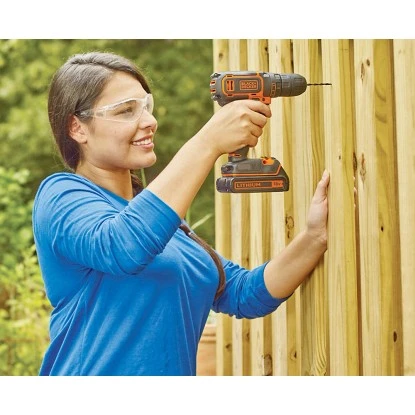 Black & Decker Black+Decker 18 V Akku-Bohrschrauber BDCDC18KB Inkl. 1,5 Ah Akkus Mit Koffer â Bild 2