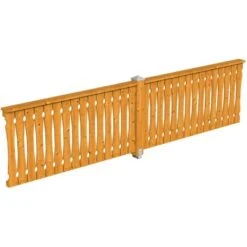 Skan Holz Brüstung Balkonschalung 400 X 96 Cm Fichte Eiche Hell