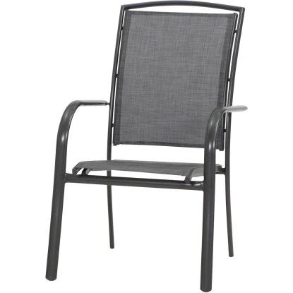 Siena Garden Livorno Stapelsessel Anthrazit 75x62,5x99 Cm