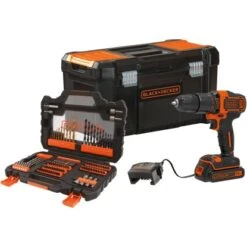 Black & Decker Black+Decker 18 V Akku-Schlagbohrschrauber BDCHD18S1KA Inkl. 1,5 Ah Akku