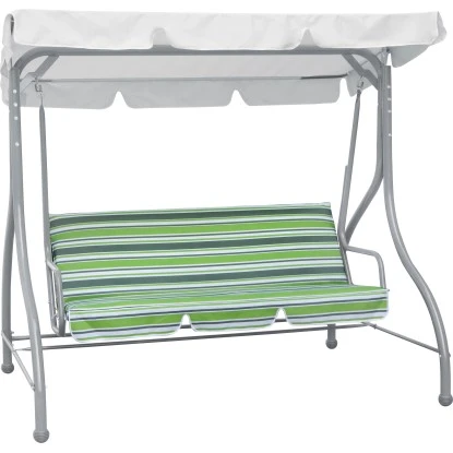 (Ersatz-)Sitzkissen Für Valdavia Hollywoodschaukel Grün-Weiß – Bild 2