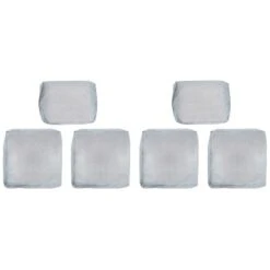 Ersatz-Kissenbezüge Für Olea Balkonmöbelset Grau 6-teilig