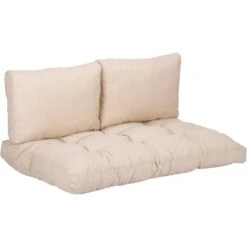 Beo Loungekissen-Set 1x 120 Cm X 80 Cm 2x 60 Cm X 40 Cm Natur