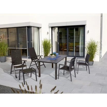 Klappsessel Pacora II Textilen Mit Verstellbarer Rückenlehne Schwarz – Bild 3