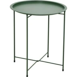 Beistelltisch Satipo Rund GrĂŒn Ă 46 Cm X 51 Cm