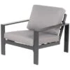 Home Deluxe Lounge-Set Rio S 2-teilig Aluminium Schwarz-Hellgrau
