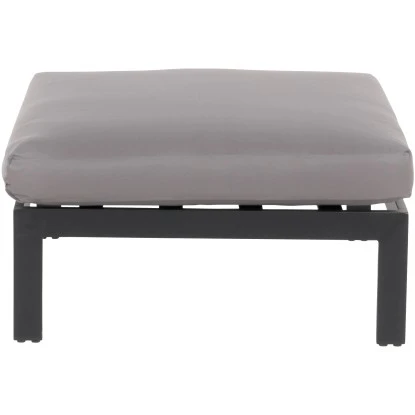 Home Deluxe Lounge-Set Rio S 2-teilig Aluminium Schwarz-Hellgrau – Bild 5