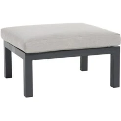 Gartenfreude Aluminium-Hocker Ambience 60 X 72 X 32 Cm Dunkelgrau