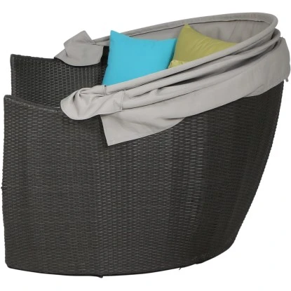 Siena Garden Sofabett Hawaii 115 X 154 X 158 Cm Titan 2-tlg. Inkl. Anstellsofa – Bild 15