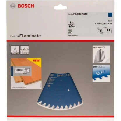 Bosch Kreissägeblatt Für Kapp- Und Gehrungssägen Best For Laminate – Bild 2