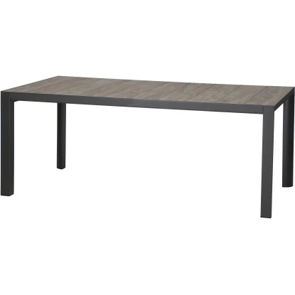 Siena Garden Gartentisch Silva Rechteckig Matt Anthrazit 182 Cm X 100 Cm – Bild 2