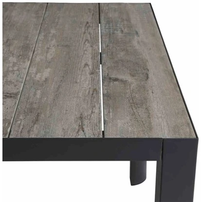 Siena Garden Gartentisch Silva Rechteckig Matt Anthrazit 182 Cm X 100 Cm – Bild 3