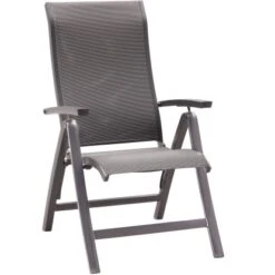 Best Klappsessel Larino 2 Stk. 62 Cm X 68 Cm X 110 Cm Anthrazit Matt