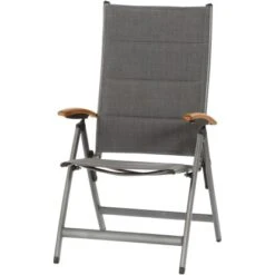 Siena Garden Klappsessel Savina XL Alu 72 Cm X 62,5 Cm X 113 Cm Grau FSC®