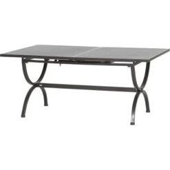 MBM Ausziehtisch Romeo Schmiedeeisen 165/215 Cm X 100 Cm Marone