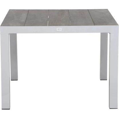 Siena Garden Dining-Tisch Silva Alu 100 Cm X 100 Cm Weiß-Grau Matt/Washed Grey – Bild 2