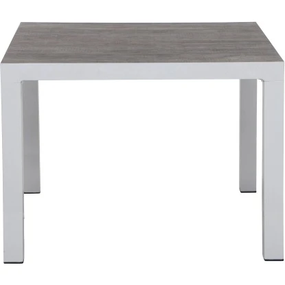 Siena Garden Dining-Tisch Silva Alu 100 Cm X 100 Cm Weiß-Grau Matt/Washed Grey – Bild 3