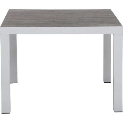 Siena Garden Dining-Tisch Silva Alu 100 Cm X 100 Cm Weiß-Grau Matt/Washed Grey – Bild 5