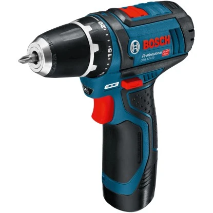 Bosch Professional Akku-Bohrschrauber GSR 12V-15 Inkl. 25-tlg. Bit-Set & 2 Akkus â Bild 2