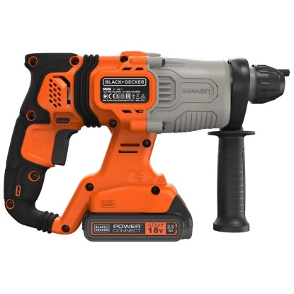 Black & Decker Black+Decker 18 V Akku-Kombihammer BCD900E2K Inkl. 2,5 Ah Akkus Mit Koffer â Bild 4