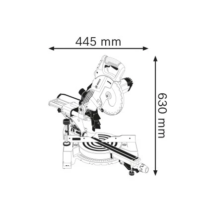 Bosch Professional Paneelsäge GCM 80 SJ 1.400 W Inkl. 2 Sägeblätter Ø 216 Mm – Bild 3