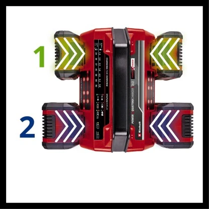 Einhell Power X-Change Ladegerät Power X-Quattrocharger 4 A – Bild 4